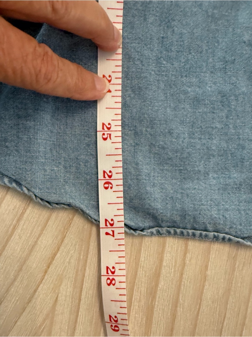 Ralph Lauren Light Blue Denim Button-Down Shirt Vintage - Picture 6 of 7